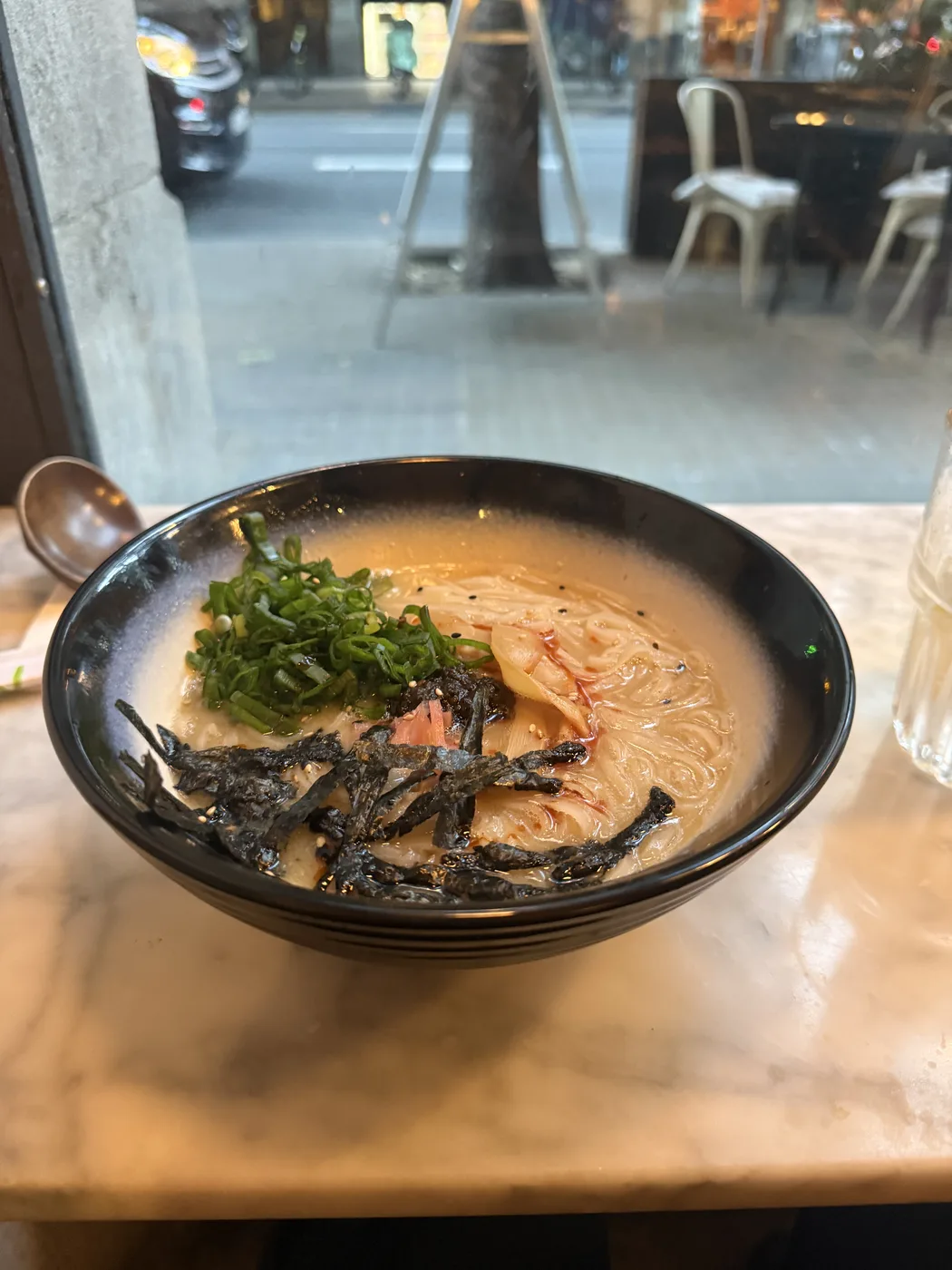 バルセロナの店で食べたラーメン
