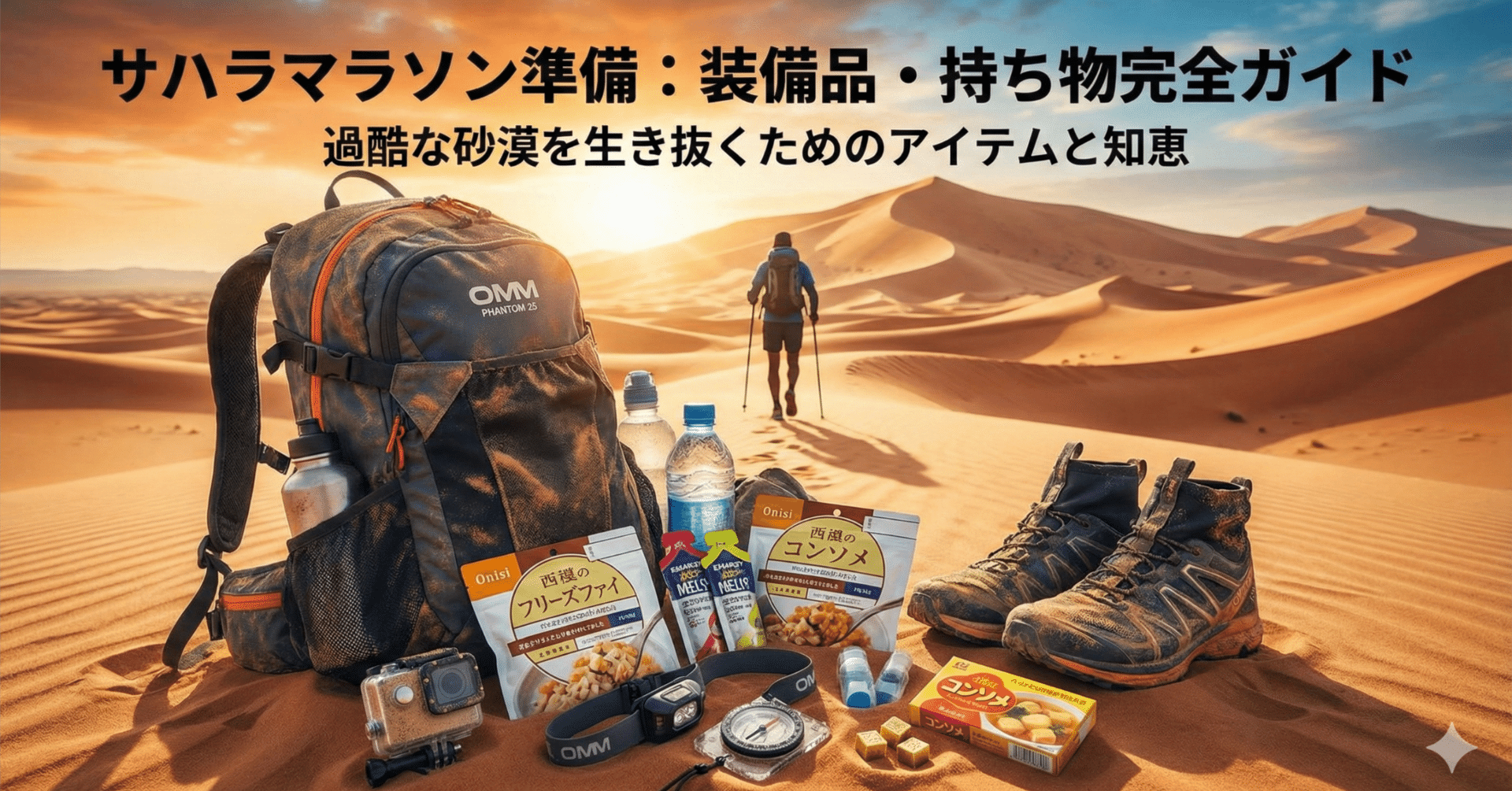 サハラマラソン挑戦までの1年でやったこと（後編：装備・持ち物編）