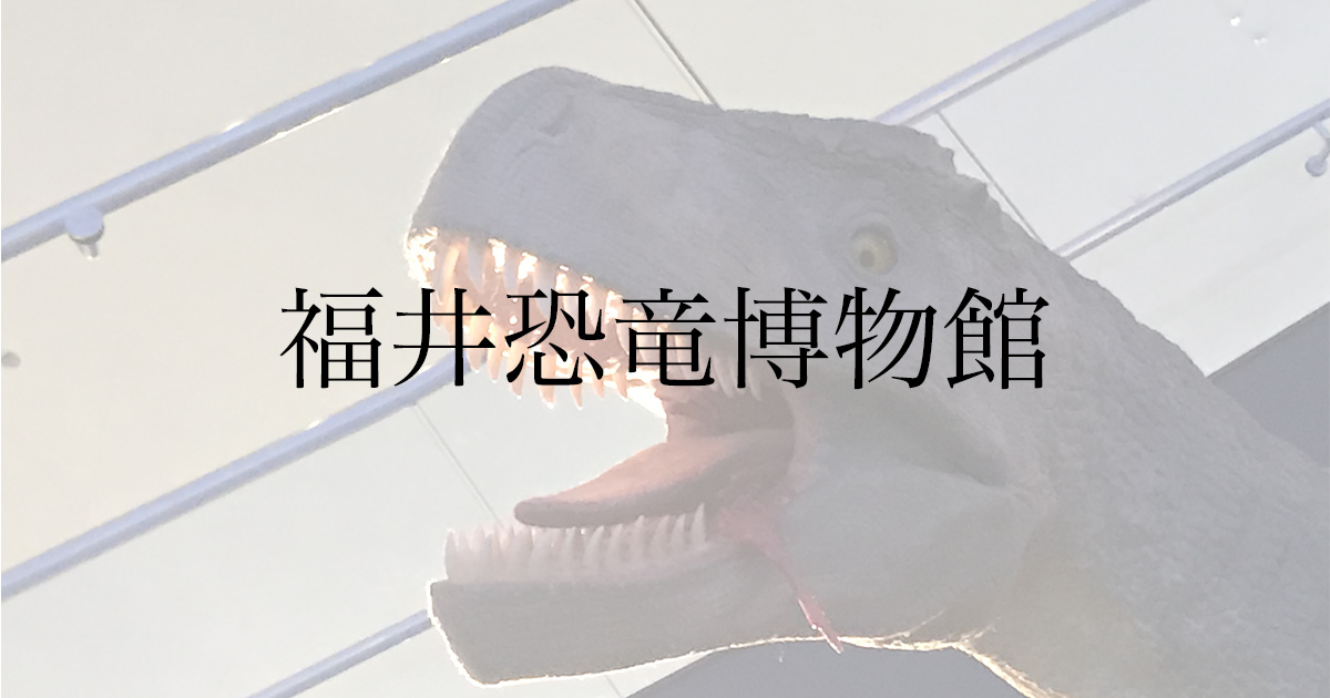 福井恐竜博物館に行ってきた！アクセスや所要時間なども紹介します！