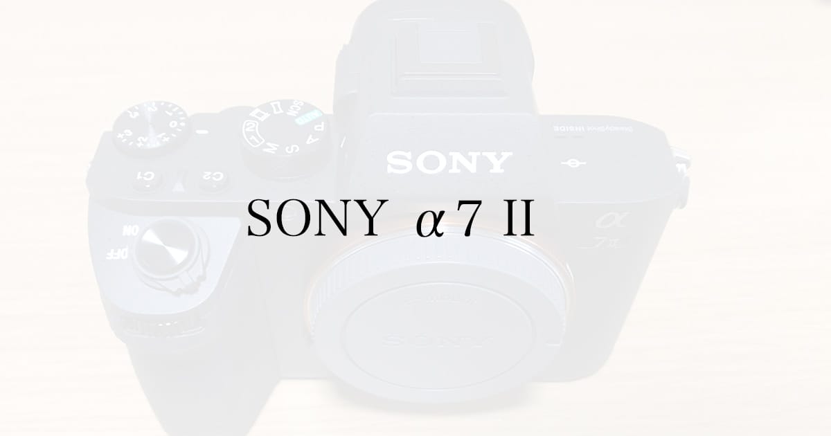 SONY a7II を半年使ったレビューと公式ストアでお得に買う方法